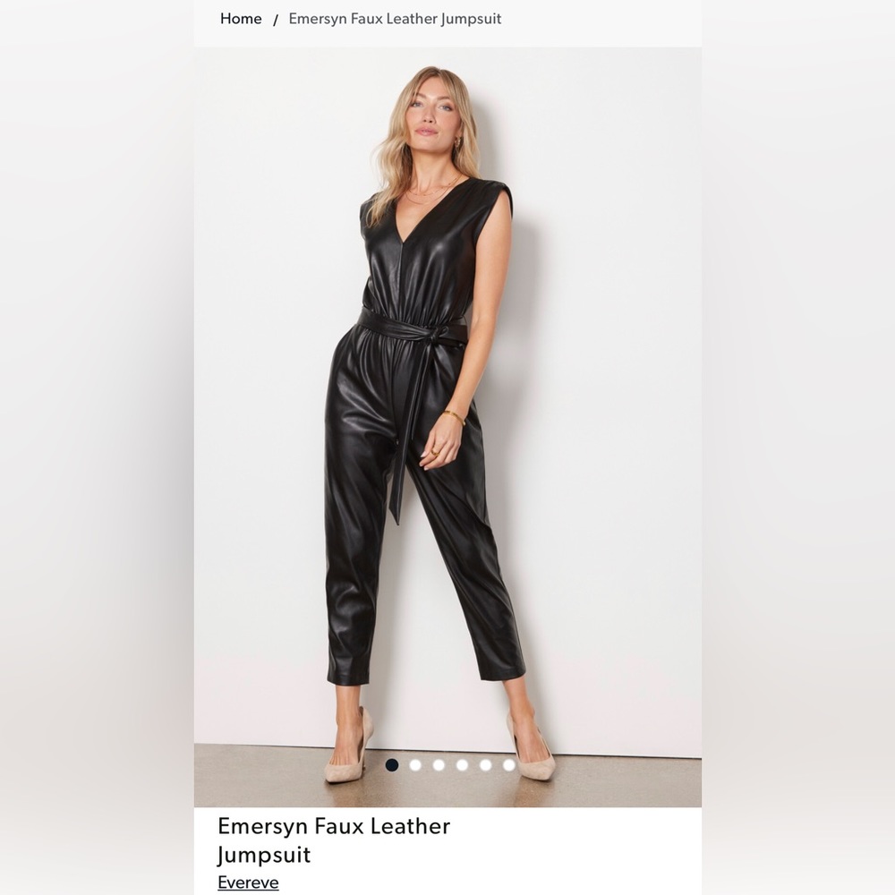 Emersyn faux leather jumpsuit